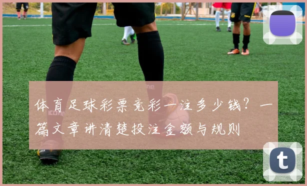 体育足球彩票竞彩一注多少钱?一篇文章讲清楚投注金额与规则
